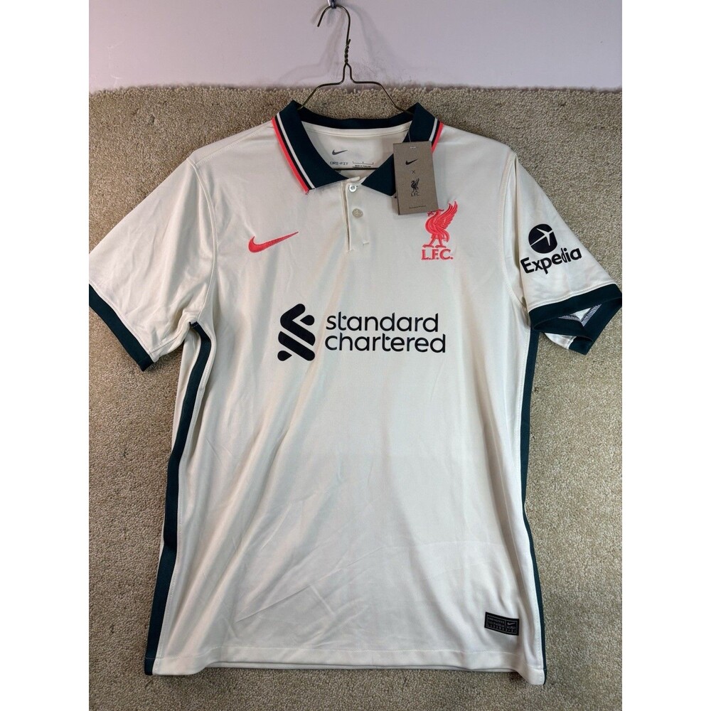 Liverpool FC 2021/22 Match Away Men's Nike Dri-FIT Large Soccer Jersey Kit NWT